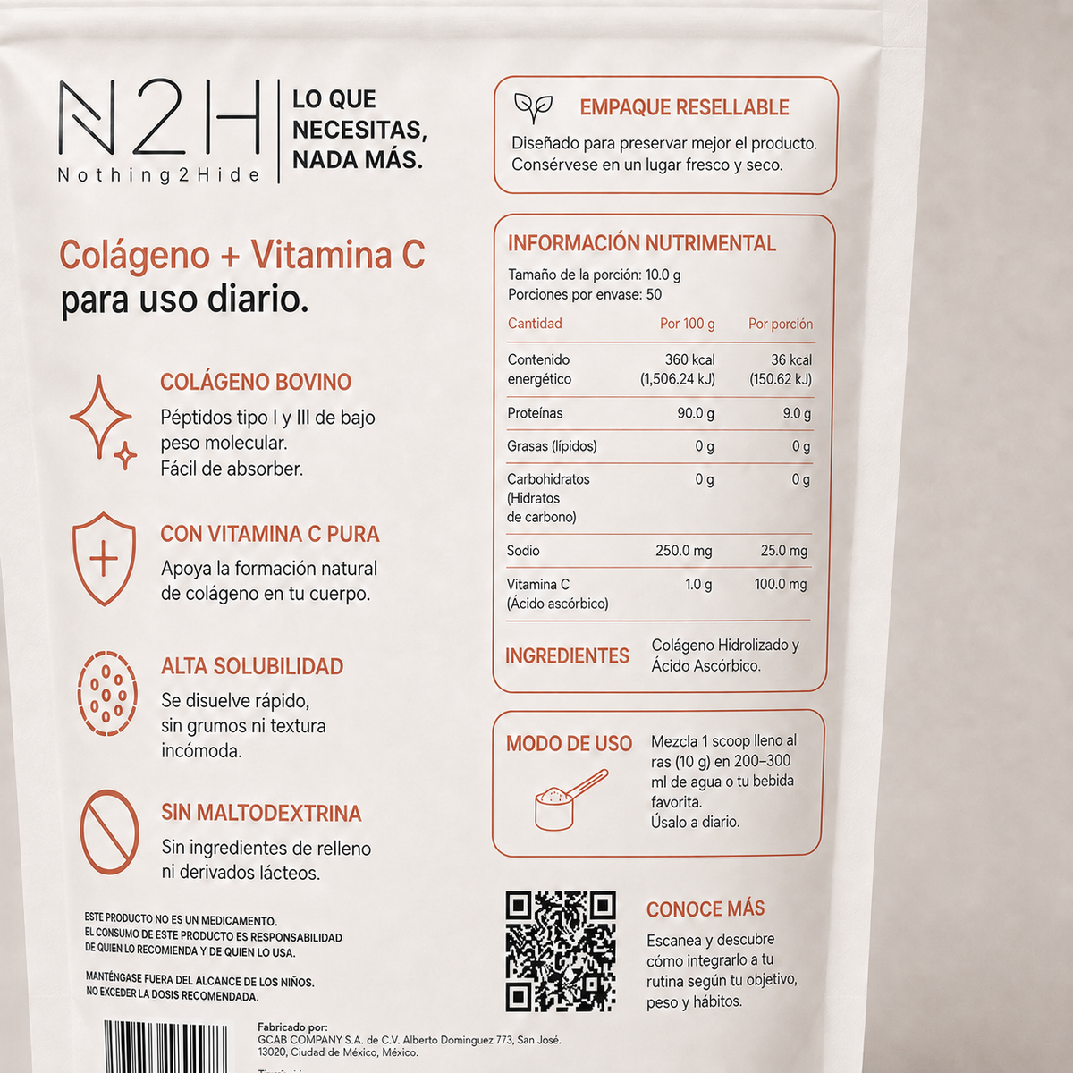 Colágeno Hidrolizado + Vitamina C