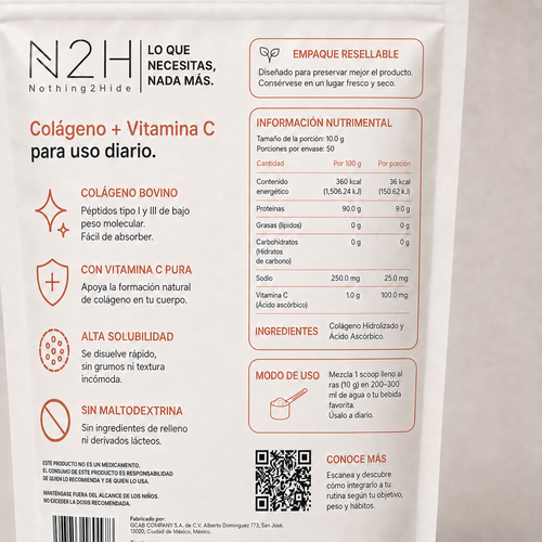 Colágeno Hidrolizado + Vitamina C
